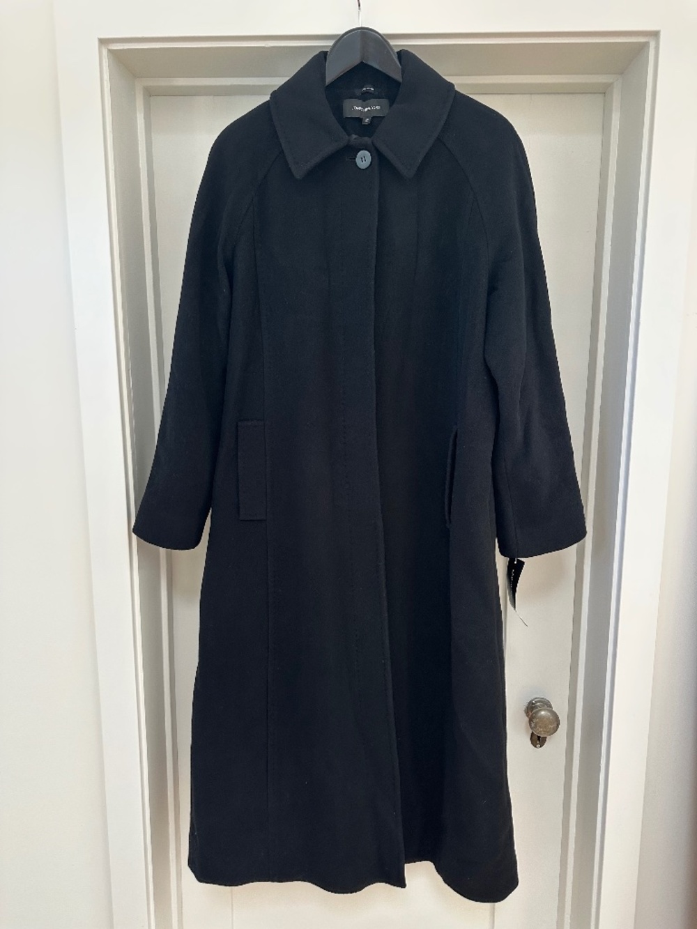 Vintage Jones New York Cashmere Blend Long Winter Coat with Tags